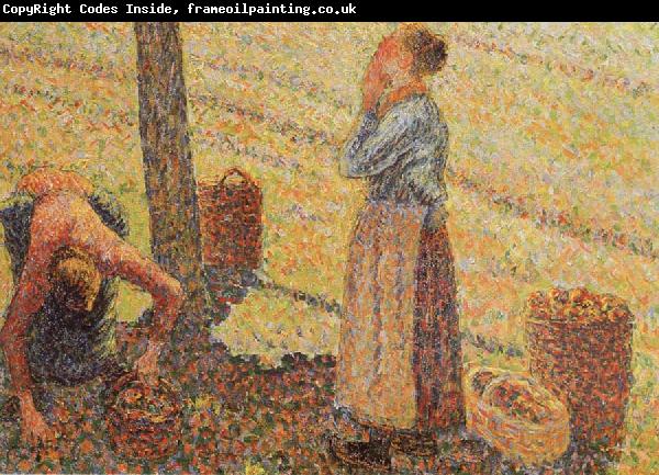 Camille Pissarro Detail of Pick  Apples